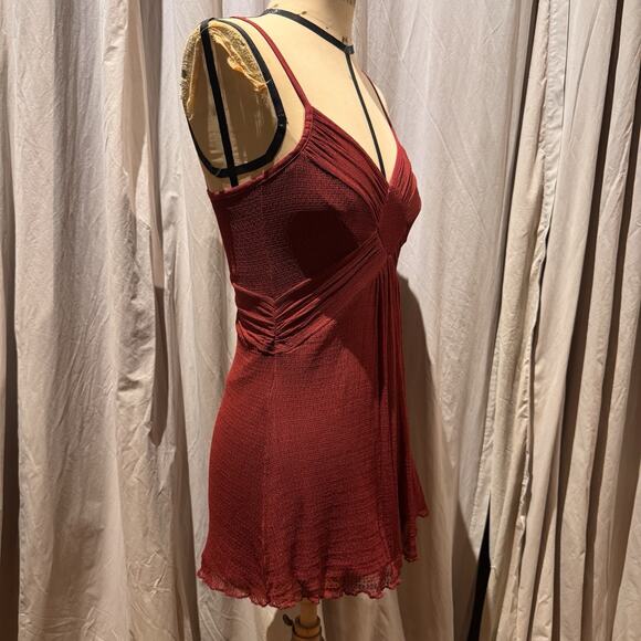 Ann Ferriday Vintage Spider Mesh Draped Babydoll Fairy Tunic Cami - Picture 4 of 6